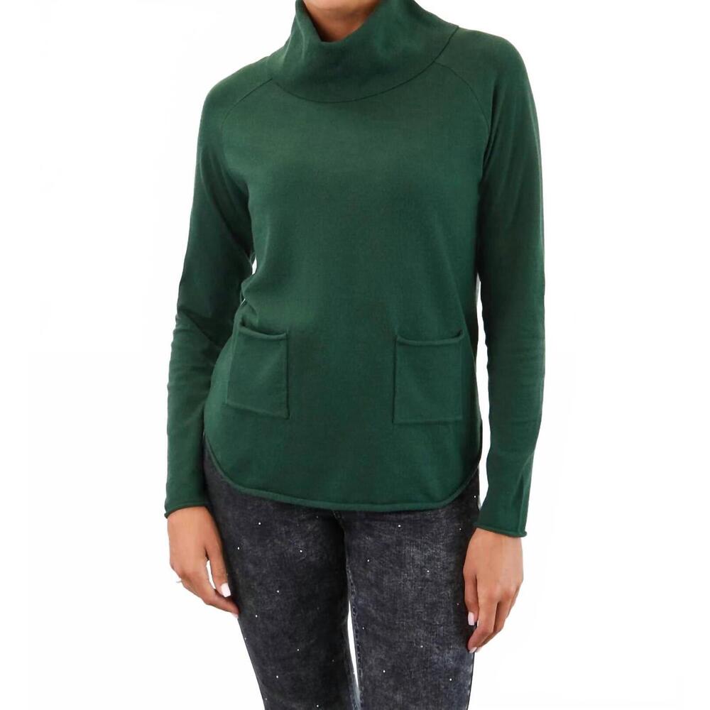 NEW FDJ cowl neck sweater in spruce